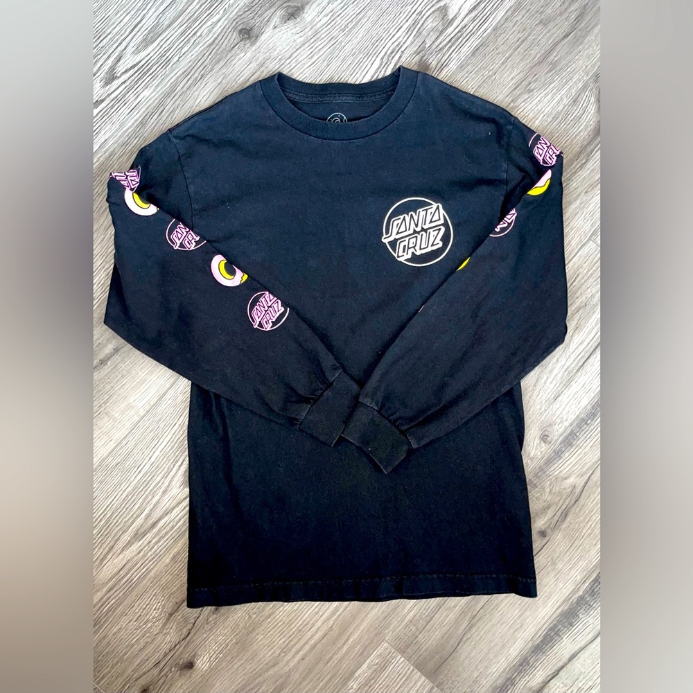 Santa Cruz Odd Future Screaming Donut Logo Long Sleeve Size Small Skateboard